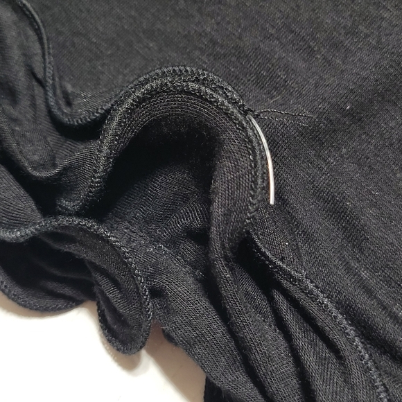 B.Wear Short Sleeve Size L Swirl Collar Blouse - Picture 9 of 13